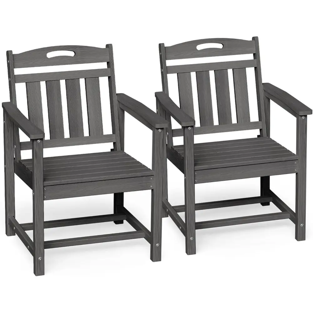 Outdoor Furniture Hdpe - Set di 2 sedie da pranzo