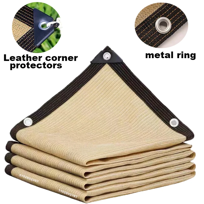 Outdoor Furniture Hdpe - 90% Ombreggiatura HDPE Beige Parasole Net