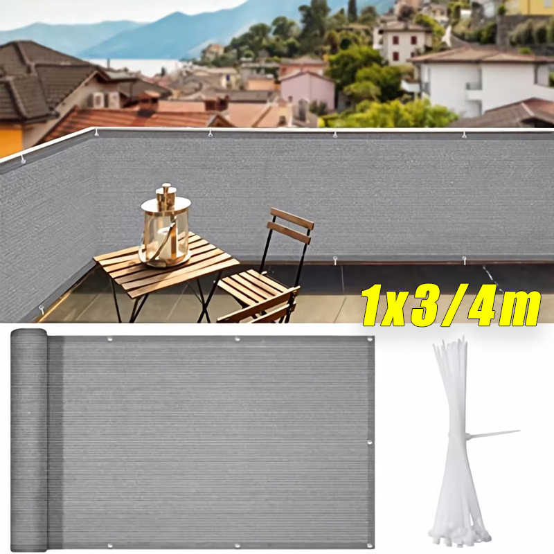 Outdoor Furniture Hdpe - Recinzione antivento resistente per balcone 4x1M