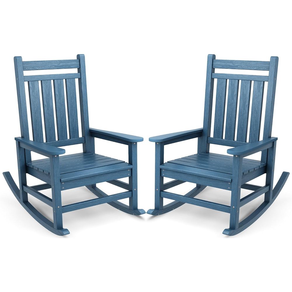Set di 2 sedie a dondolo da es - Outdoor Furniture Hdpe recensione e prezzo