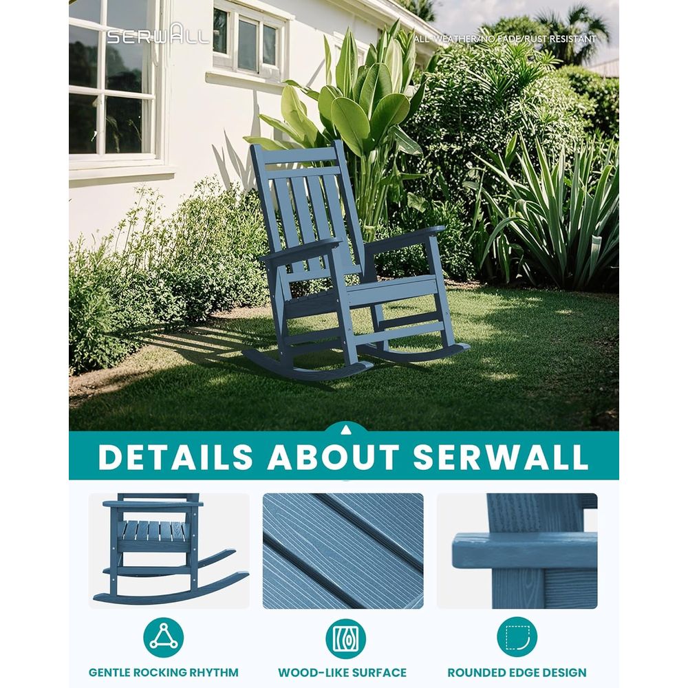 Set di 2 sedie a dondolo da es - Outdoor Furniture Hdpe recensione e prezzo