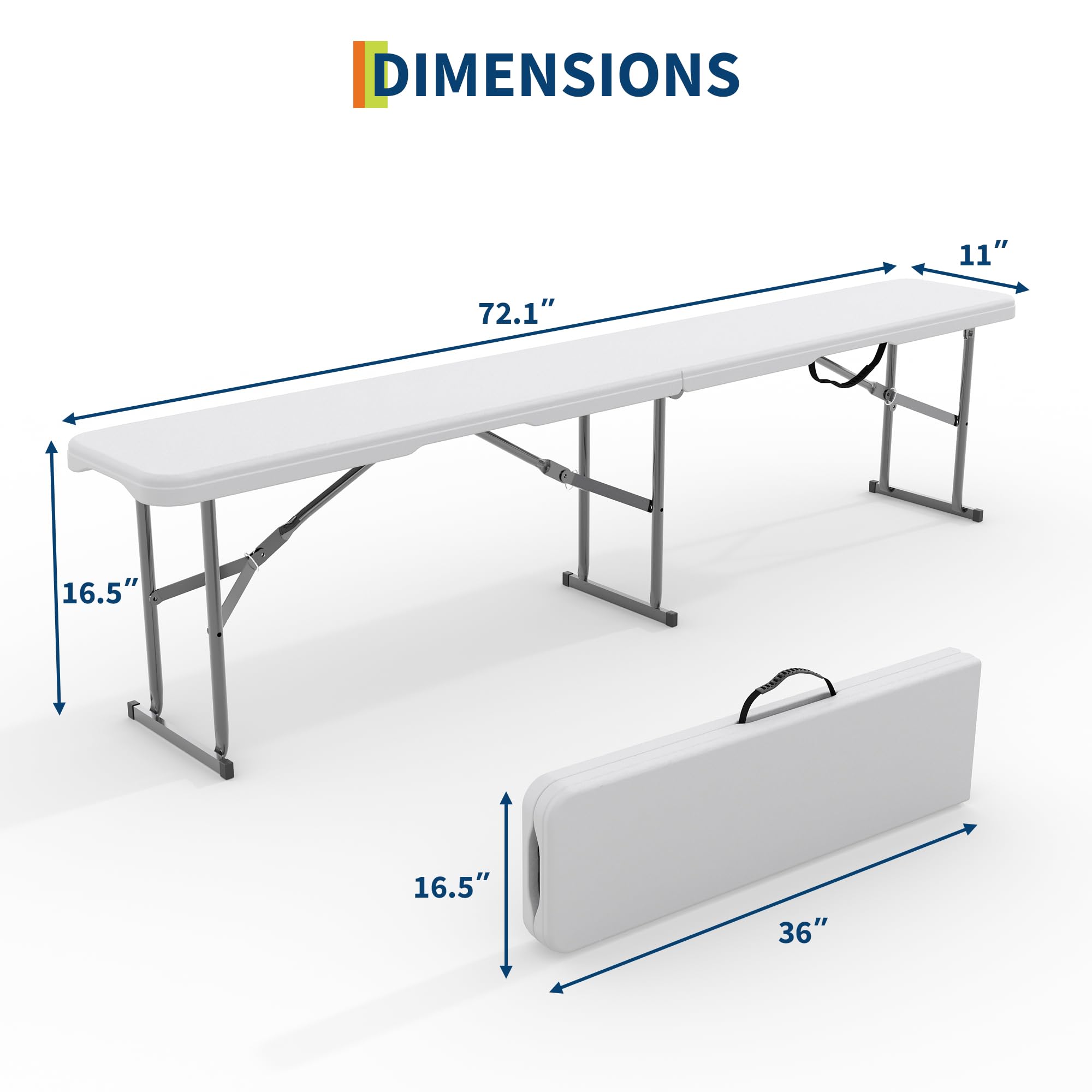Set di 2 panche pieghevoli da  - Outdoor Furniture Hdpe recensione e prezzo