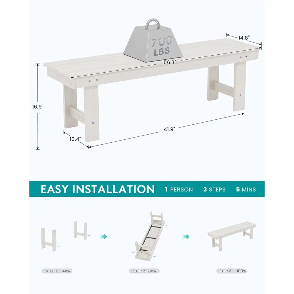 Panca da esterno in HDPE resis - Outdoor Furniture Hdpe recensione e prezzo